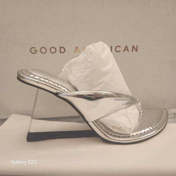 Good American Silver Sandals - Picture 3 of 11